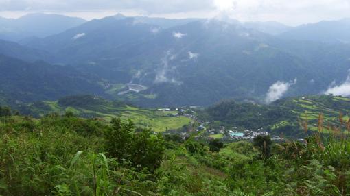 Vista panorámica de Lubuagan, Kalinga (Filipinas)